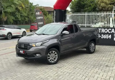Fiat strada freedom 1.3 flex 8v  cs plus  - cinza - 2021/2021