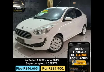 Ford Ka+ Sedan 1.0 2019 REPASSE / COMPLETO / 100% FINANCIADO