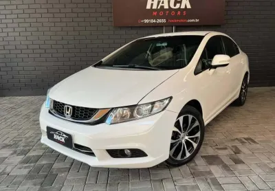 Honda Civic Sedan LXR 2.0 Flexone 16V Aut. 4p  - Branca - 2015/2016