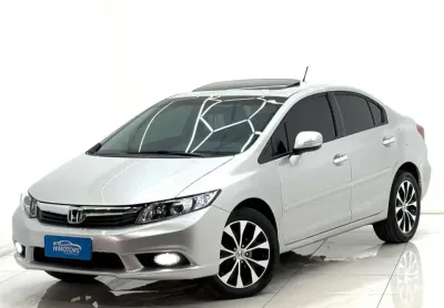 Honda civic exs automático 2013 1.8 flex completo com teto solar