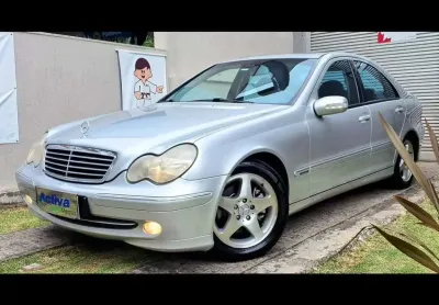 Mercedes-benz c-240 avantgarde 2.4/ 2.6 4p  - prata - 2001/2002