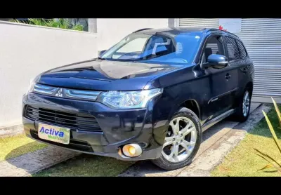 Mitsubishi outlander  2.0 16v gasolina 4p automático  2014/2014 - preta - 2014/2014