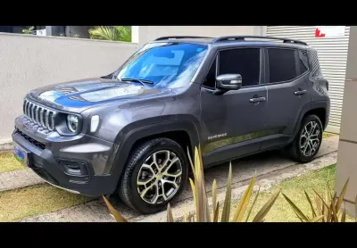 Jeep renegade long. t270 1.3 tb 4x2 flex aut.  - cinza - 2022/2023