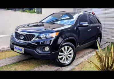 Kia sorento 3.5 v6 gasolina ex 7l 4wd automático  2012/2013 - preta - 2012/2013