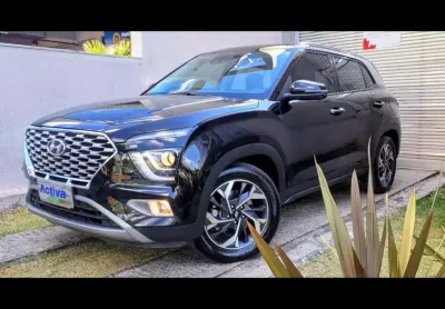 Hyundai creta hyundai - creta 1.0 tgdi flex platinum automático  2023/2024 - preta - 2023/2024