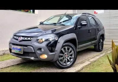 Fiat palio weekend 1.8 mpi  16v flex 4p manual 2017/2017 - preta - 2017/2017