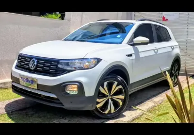 Volkswagen t-cross 1.0 200 tsi total flex comfortline automático  2021/2022 - branca - 2021/2022