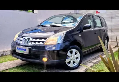Nissan livina nissan - livina 1.8 sl 16v flex 4p automático   - preta - 2009/2010