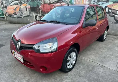 Renault clio rn/alizé/expr./1.0 hi-power 16v 5p  - vermelha - 2016/2016