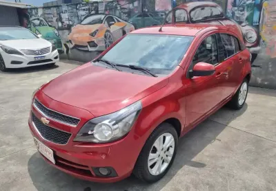 Chevrolet agile 1.4 ltz easytronic 8v 4p - vermelha - 2013/2014