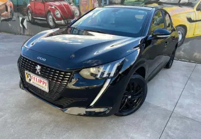 Peugeot 208 style 1.0 6v flex 4p manual - preta - 2022/2023