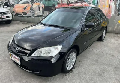 Honda Civic 1.7 LXL SEDAN 115cv 16V 4P - Preta - 2005/2005
