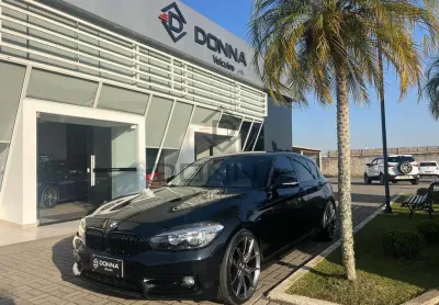 Bmw 120i active flex - preta - 2015/2016