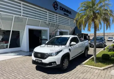 Fiat strada freedom 1.3 flex 8v  cs plus  - branca - 2020/2021
