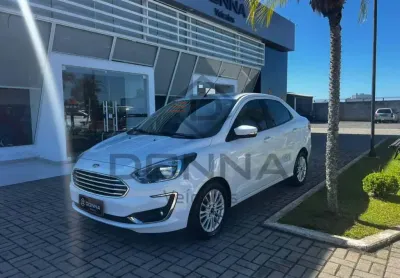 Ford KA 1.5 TITANIUM 12V Flex 5p Aut. - Branca - 2018/2019