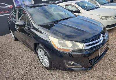 Citroen - c4 lounge 1.6 - turbo 16v - automático - flex - completo - banco de couro