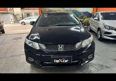 Honda civic lxr - preta - 2015/2015