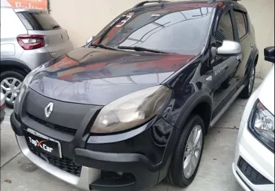 Renault sandero cross 1.6 mi total flex 8v ce - azul - 2012/2013