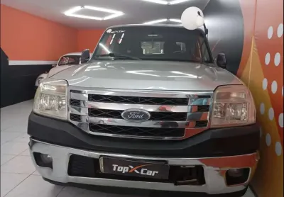 Ford ranger /  xlt 12a - prata - 2010/2011
