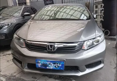 Honda civic sedan lxs 1.8/1.8 flex 16v aut. 4p - cinza - 2012/2013