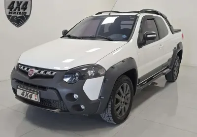 Fiat strada adventure1.8/ 1.8 locker flex cd  - branca - 2018/2019