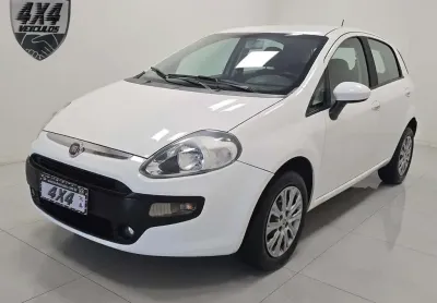 Fiat punto attractive 1.4 fire flex 8v 5p  - branca - 2015/2016