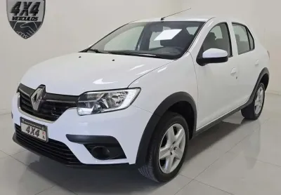 Renault logan zen flex 1.6 16v 4p aut.  - branca - 2019/2020