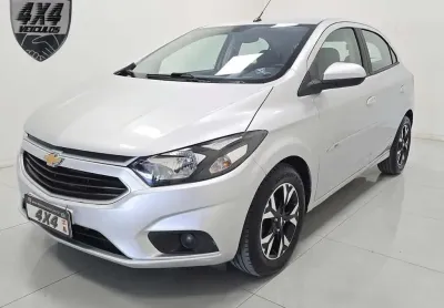 Chevrolet onix hatch lt 1.4 8v flexpower 5p aut.  - prata - 2017/2018
