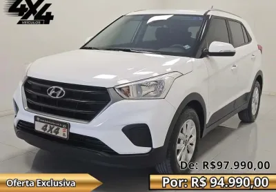 Hyundai Creta Action 1.6 16V Flex Aut.  - Branca - 2021/2022
