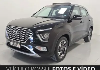 Hyundai Creta Platinum 1.0 TB 12V Flex Aut.  - Preta - 2022/2023