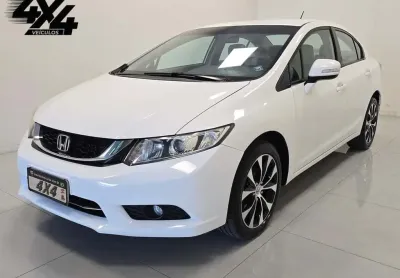 Honda Civic Sedan LXR 2.0 Flexone 16V Aut. 4p  - Branca - 2015/2015