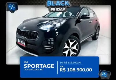 Kia sportage ex 2.0 16v flex aut.  - preta - 2016/2017