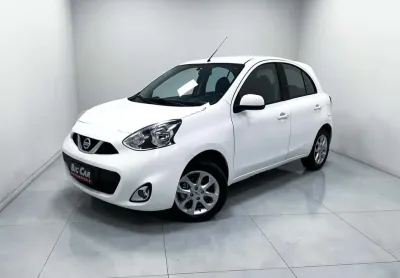 Nissan march sv 1.6 16v flexstart  mec.  - branca - 2017/2018