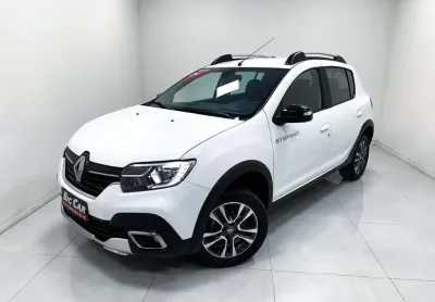 Renault sandero stepway iconic flex 1.6 16v aut.  - branca - 2023/2024