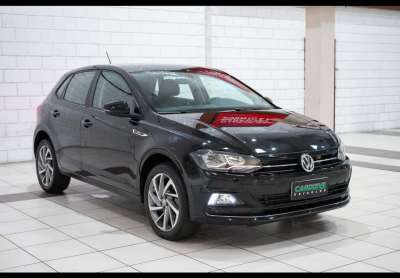 Volkswagen polo highline 200 tsi 1.0 flex 12v aut.  - preta - 2019/2020