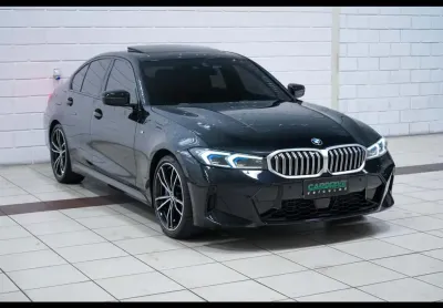 Bmw 320i 2.0 tb m sport a.flex/m.sport 4p  - preta - 2023/2024
