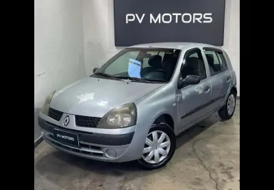 Renault clio aut 16 16vh - prata - 2004/2005