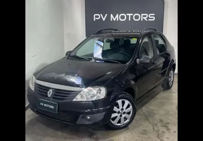 Renault logan expression hi-flex 1.6 8v 4p  - preta - 2012/2012
