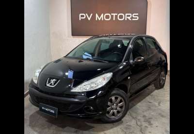 Peugeot 207 xr sport 1.4 flex 8v 5p  - preta - 2008/2009