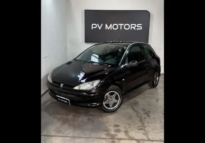 Peugeot 206 1.4 sensat - preta - 2007/2008