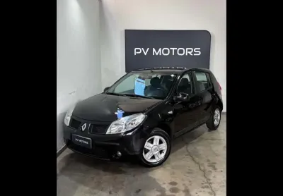 Renault sandero privilege 1.6 16v - preta - 2009/2010
