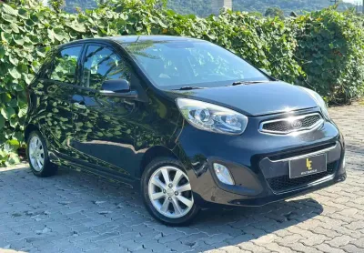 Kia picanto ex 1.1/1.0/ 1.0 flex aut.  - preta - 2012/2012