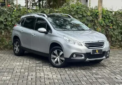 Peugeot 2008 griffe 1.6 flex 16v 5p mec.  - prata - 2015/2016