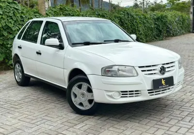 Volkswagen gol 1.6 mi power total flex 8v 4p  - branca - 2007/2008