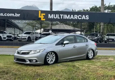 Honda civic lxr 2.0 aut  - cinza - 2014/2014