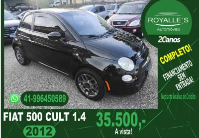 Fiat 500 cult 1.4 flex 2012 completo
