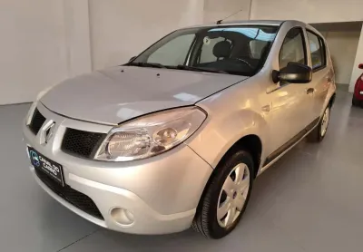 Renault sandero expression hi-flex 1.6 8v 5p  - prata - 2010/2010