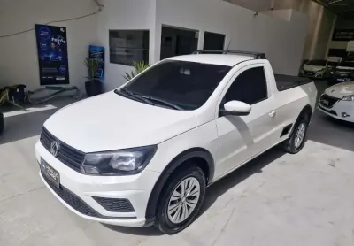 Volkswagen saveiro trendline g7 1.6 completa - branca - 2018/2019