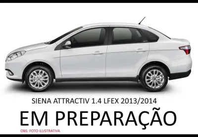 Fiat siena fiat - siena 1.4 4p attractive flex  0 a 0 - branca - 2013/2014