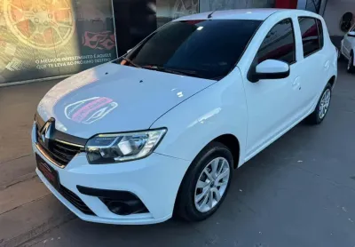 Renault sandero zen flex 1.0 2020 - branca - 2019/2020